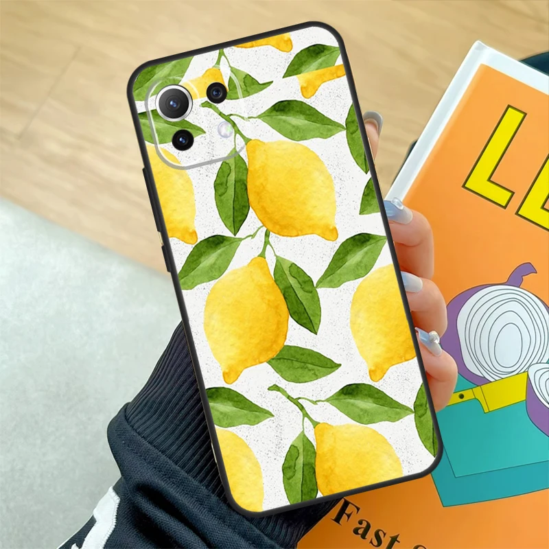 Lemon Fruit Case For Xiaomi 12 Lite 13 Ultra 11T 12T Pro 12X POCO F3 X3 X5 F5 Pro F4 X4 GT M5s Coque