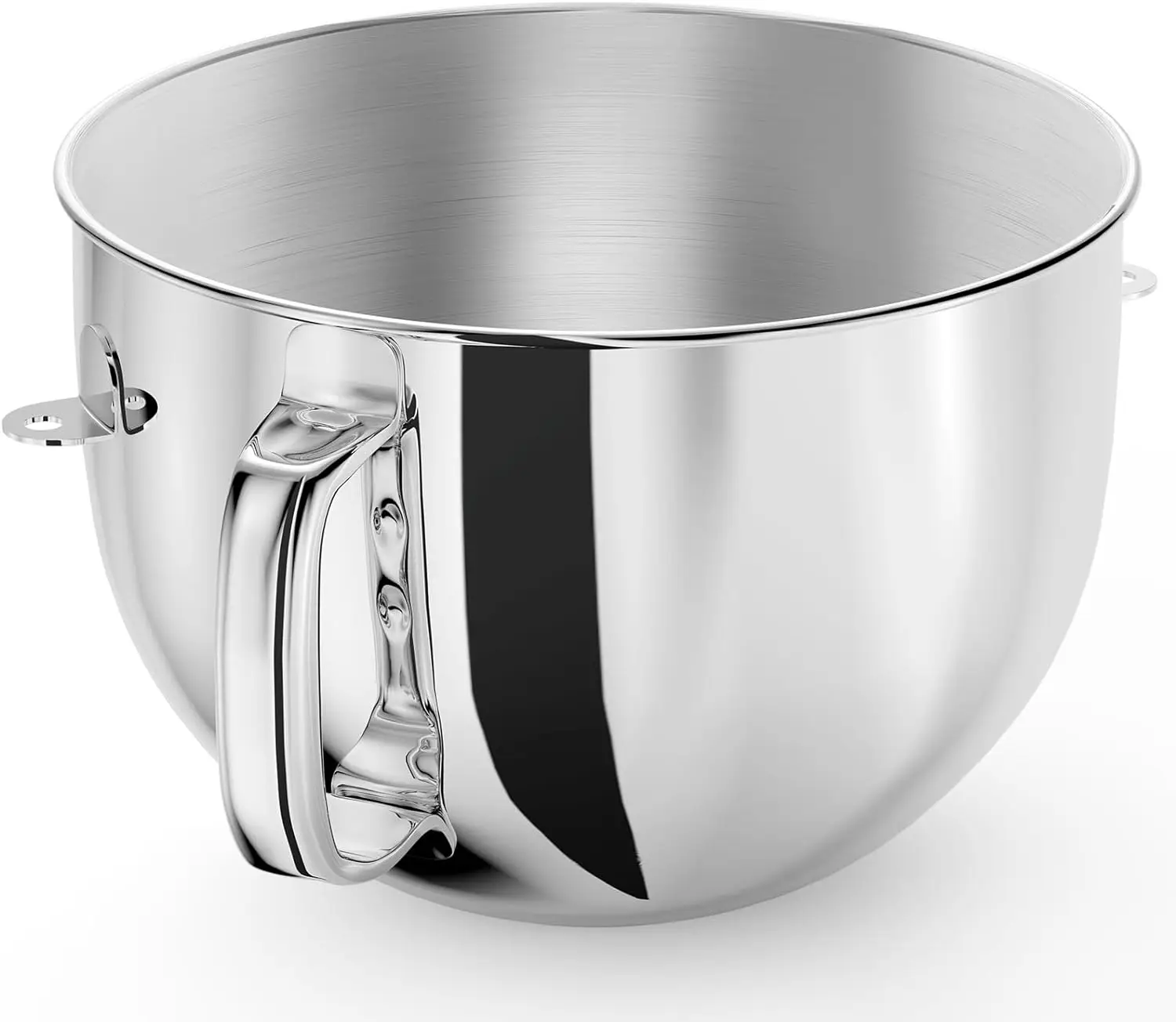 6QT Stainless Steel Mixer Bowl for Kitchenaid Stand Mixers, Kitchen Aid Mixing Bowl for 6QT Lift Mixer with Handle