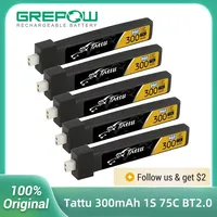 Tattu 300mAh 1S 75C 3.8V LiPo Battery BT2.0 For Betafpv Air65 meteor65 Pro RC Helicopter Quadcopter FPV Racing Drone Parts