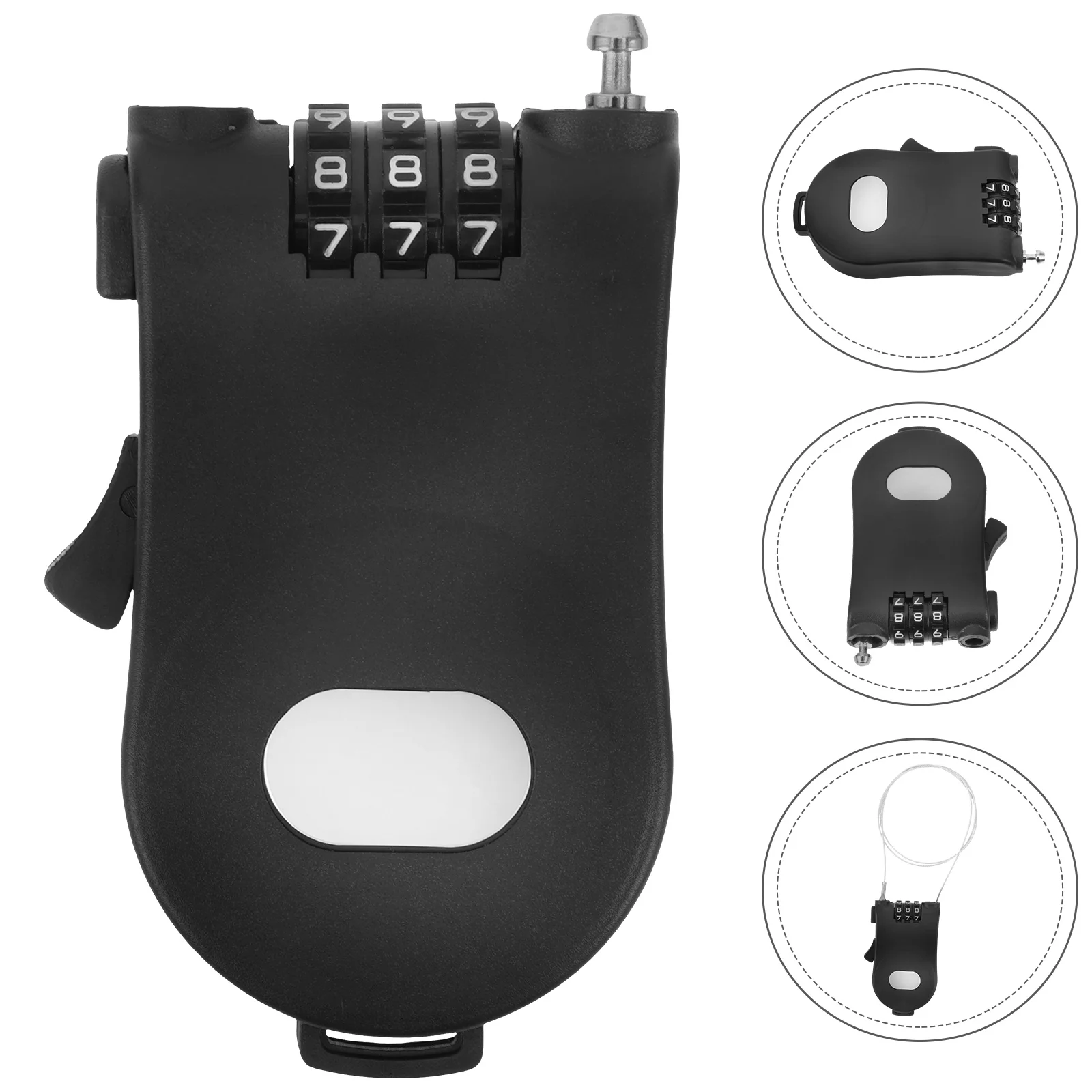 Snowboard Security Lock Ski Locks for Scooter Safety Bracket Black Anti-theft Snowboarding Gear Baby