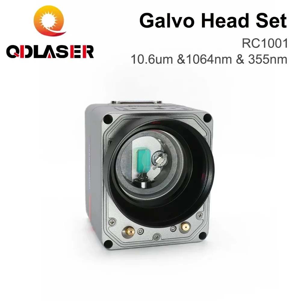 

QDLASER Волоконно-лазерное сканирование Galvo RC1001-R Набор головки Galvo 10,6 мкм, 1064 нм и 355 нм, 10 мм, гальванометр, сканер