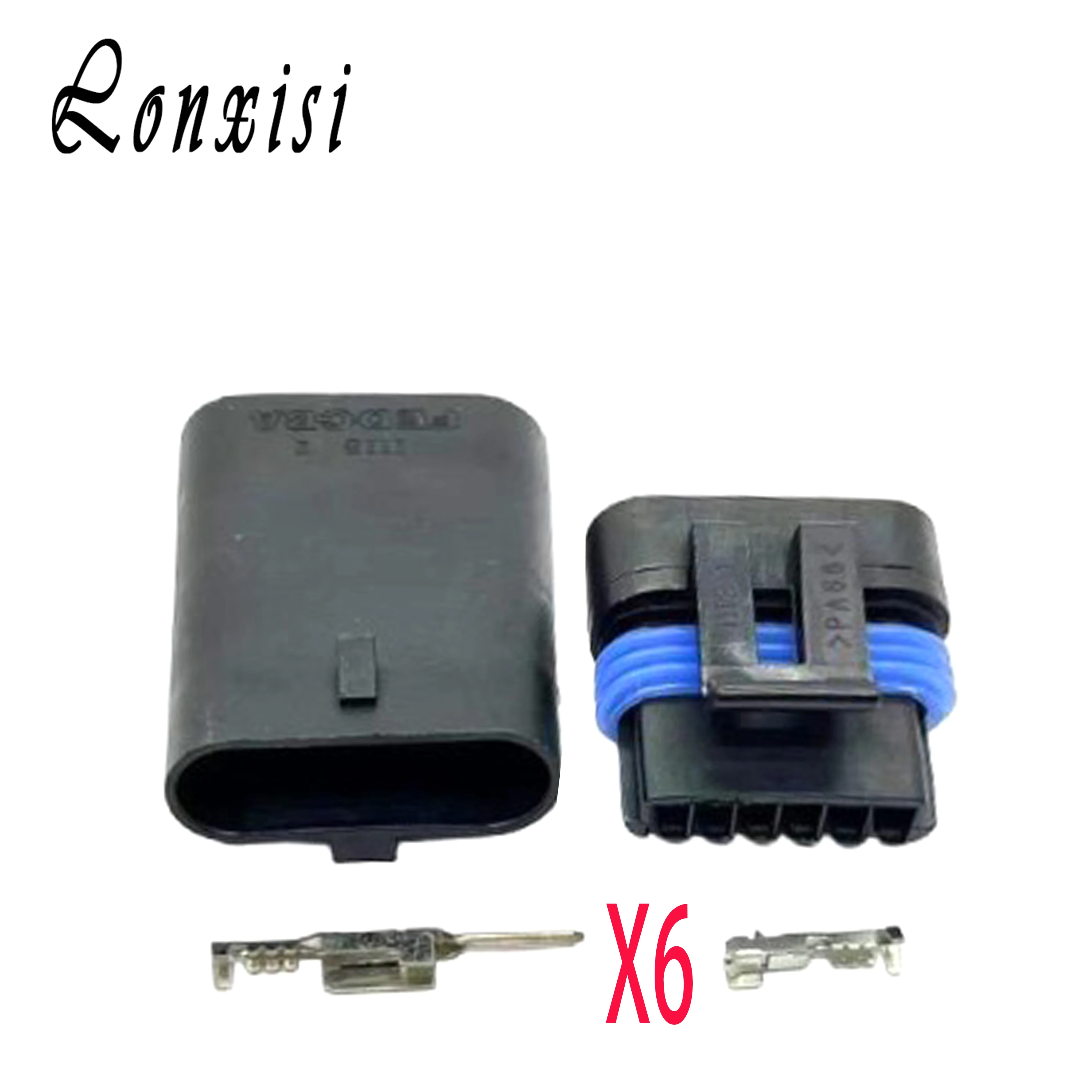 

1 Set 6 Pin 12066317 12162261 Male Female Electrical Flat Accelerator Pedal Connector Plug Sensor Socket