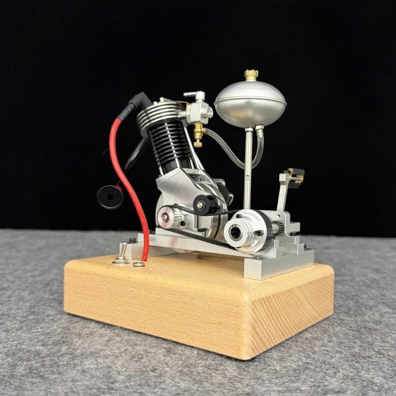 

Miniature V1 Single Cylinder Engine Metal Single Cylinder Motorcycle Engine Model Toy