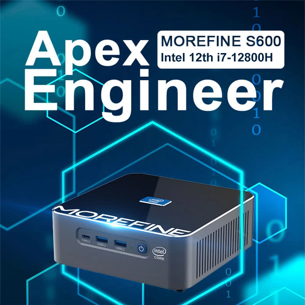 MOREFINE S600 мини-ПК AMD 13900H 13800H 13700H DP HDMI Dual LAN AX211 WIFI6 игровой Покет компьютер Windows11 Type-C 3 * дисплей