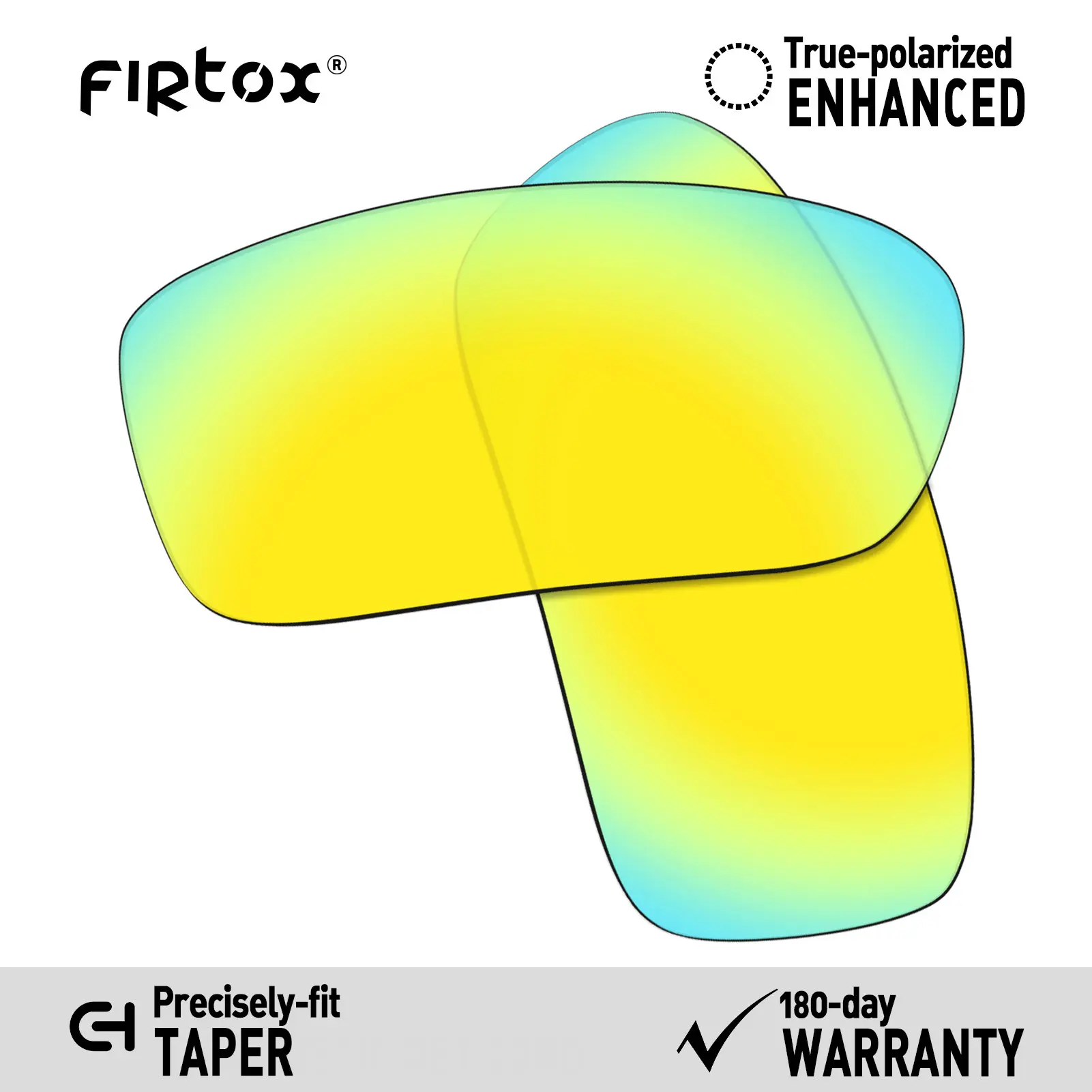 Wymienne soczewki polaryzacyjne Firtox True UV400 do okularów przeciwsłonecznych Oakley Taper OO4074 - 61 mm (tylko soczewki) - wiele kolorów