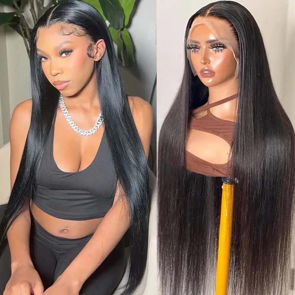 

Geeta 13x6 Прямой парик фронта шнурка 200% Плотность Бразильские предварительно выщипанные кружевные фронтальные человеческие волосы 100% парики для чернокожих женщин 30 дюймов