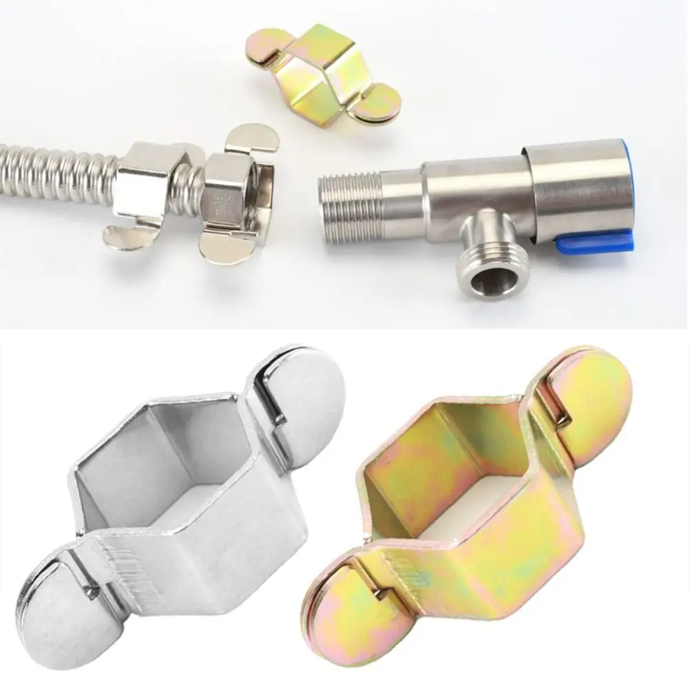 4-point Hex Wrench Reusable Stainless Steel Gold/Silver Hex Spanner Detachable Pipe Hose Wrench Hex Nut