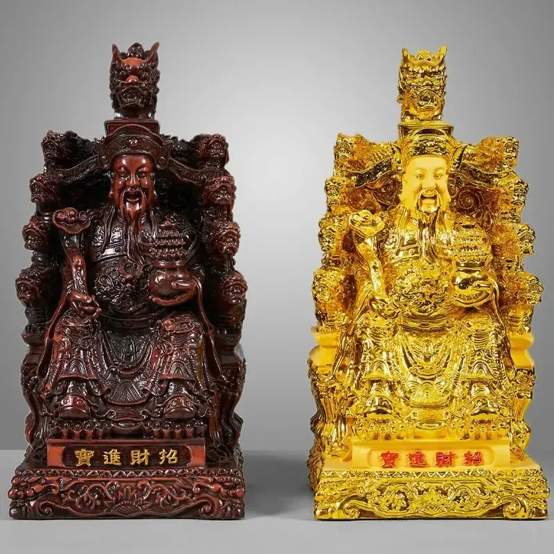 God of Fortune Ornaments Home Living Room Buddha Statue Inviting Wealth Into The Treasure Opening Decor