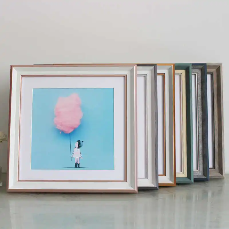 

Nordic Style High Quality Niche Style Picture Frame Classical Plastic Frame Minimalist Designer Framing Gravures Home Decoration