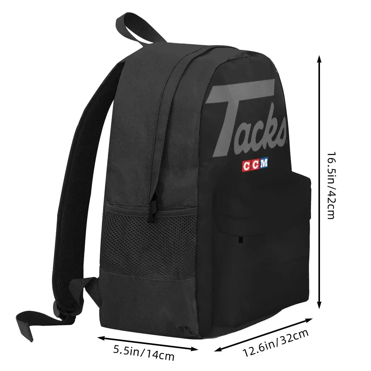 CCM Retro Ice Hockey Logo Backpacks Boys Girls Bookbag Children School Bags Rucksack Laptop Rucksack Shoulder Bag Large Capacity