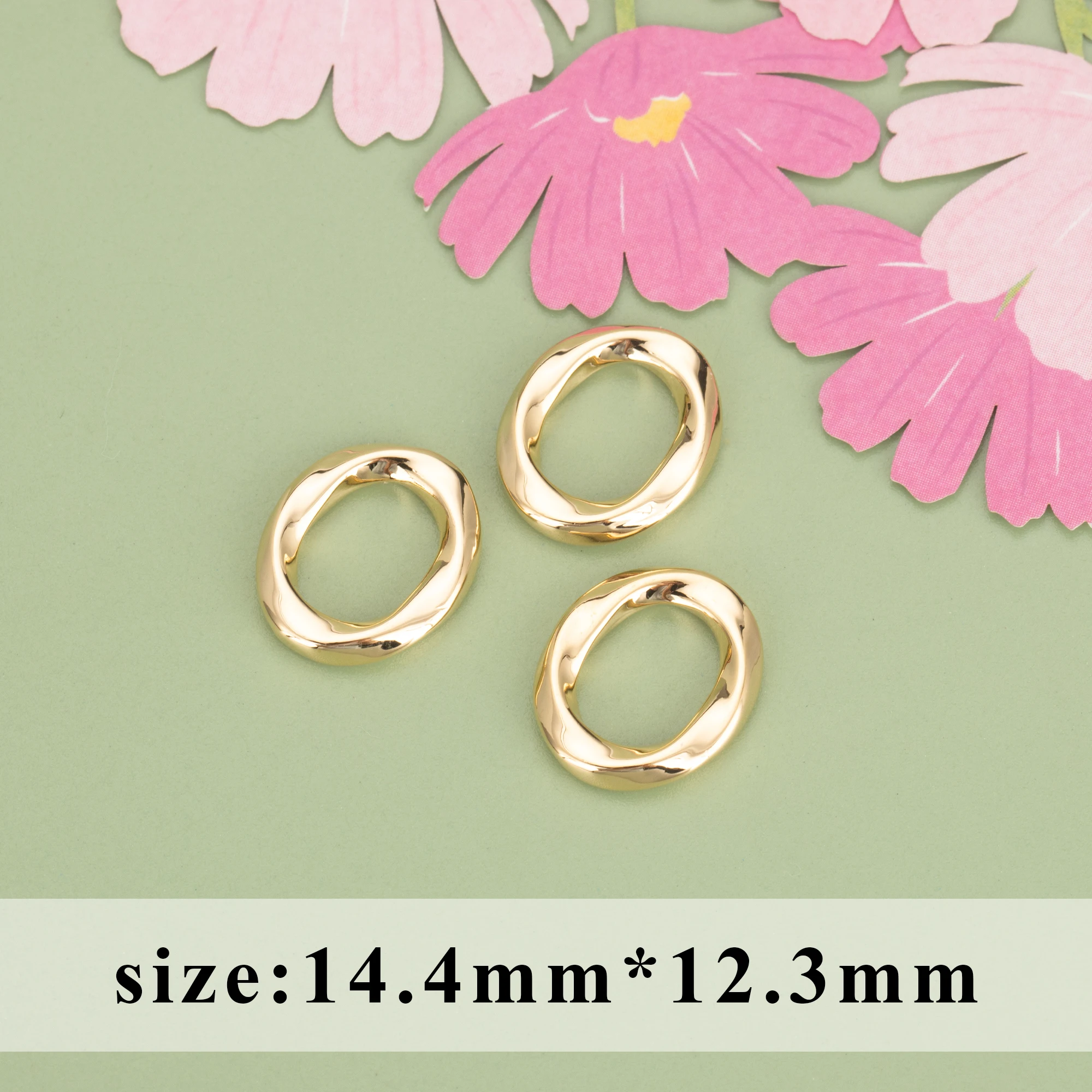 YEGUI M1127,jewelry accessories,connector hooks,18k gold plated,copper metal,rhodium plated,hand made,jewelry making,10pcs/lot