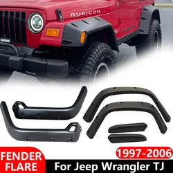 4X4 Off Road Mud Guard Fender Flares For Jeep Wrangler TJ 1997-2006 Wheel Arch Extensions Kits Mudguards Car Accessories