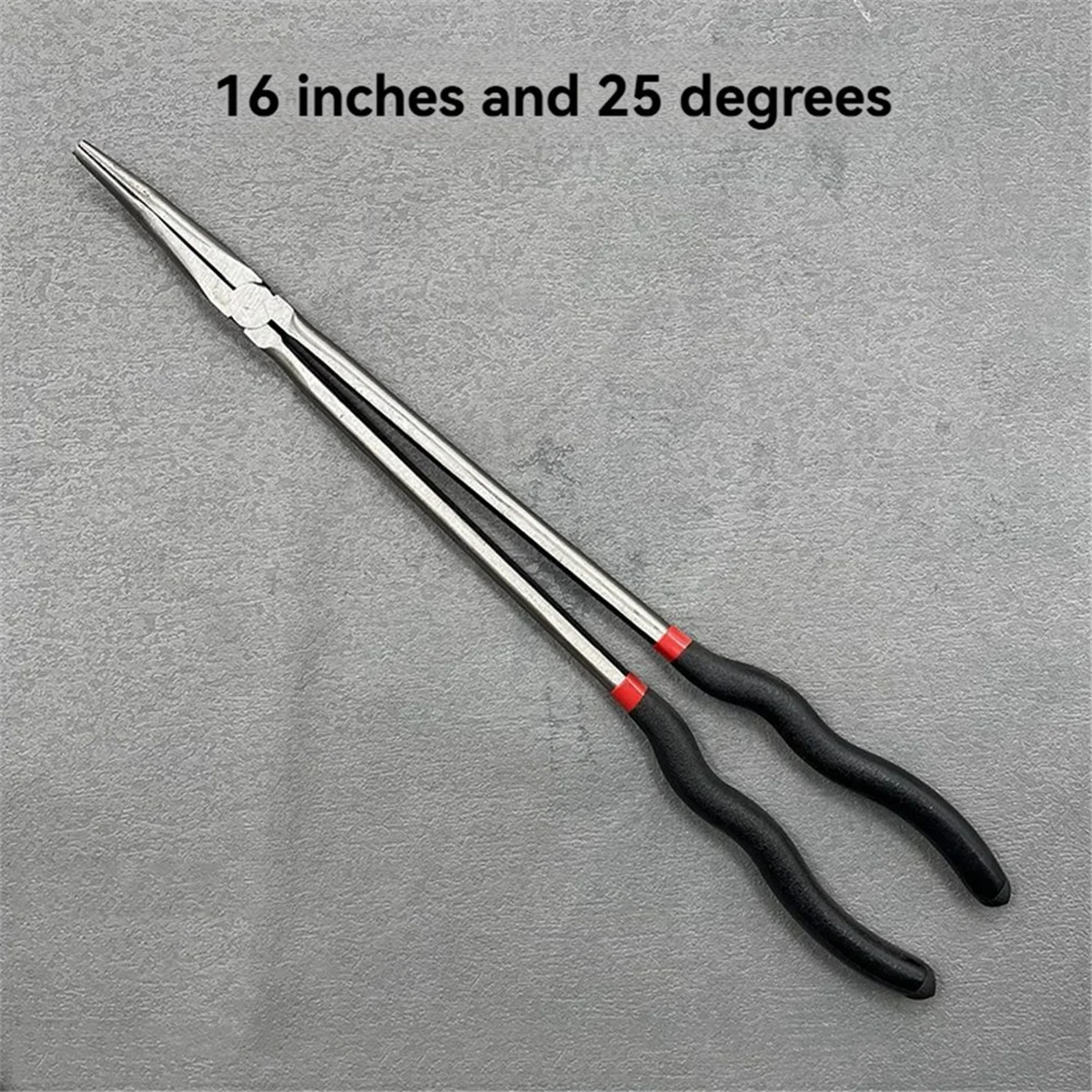 

ABXHH 16-inch 400MM needle-nosed pliers plus long mouth fishing auto repair pliers 45° pliers long handle clamp