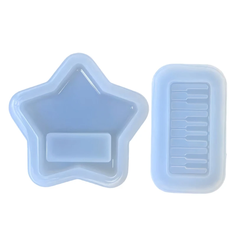 Silicone Charm Mold Set with Star and Mini Piano Shapes for Resin D0UB