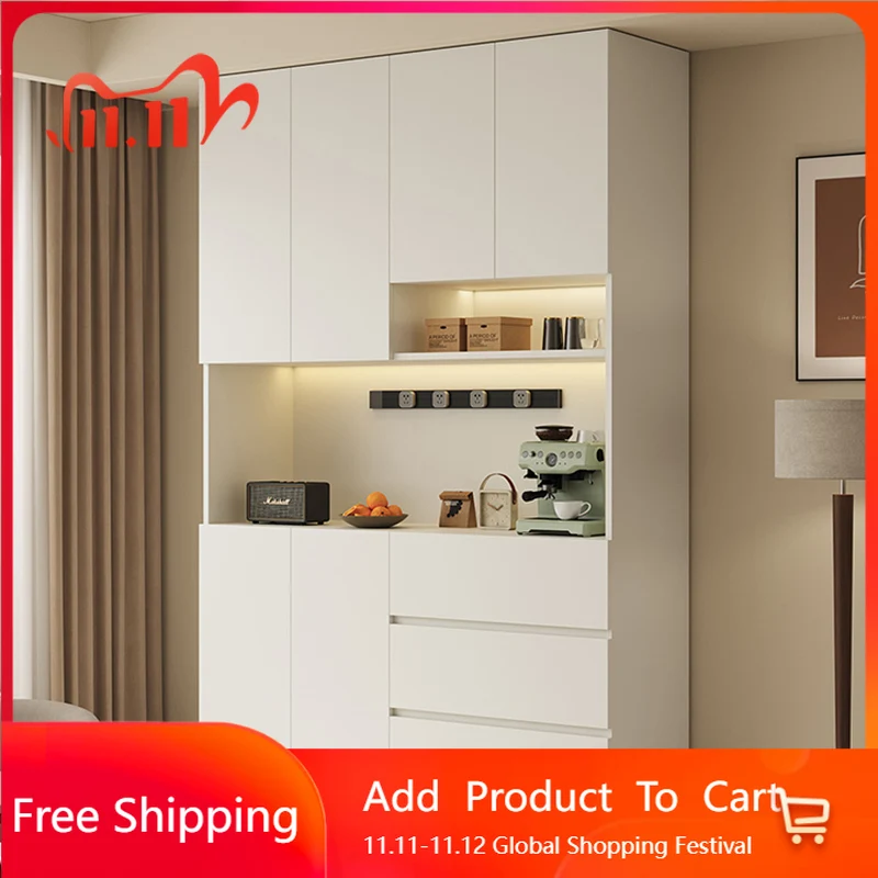 

Modern Wood Bar Cabinet Shelves Living Room Mobile Storage Wine Cabinet Display Decoration Tall Repisa Lounge Suite Furniture