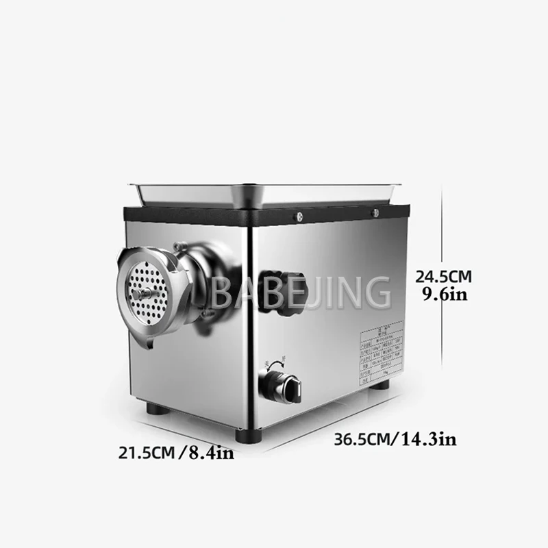 Elektryczna maszynka do mielenia mięsa, wytrzymała maszynka do mielenia mięsa ze stali nierdzewnej, napełniarka do kiełbasek, maszyna do przetwórstwa żywności