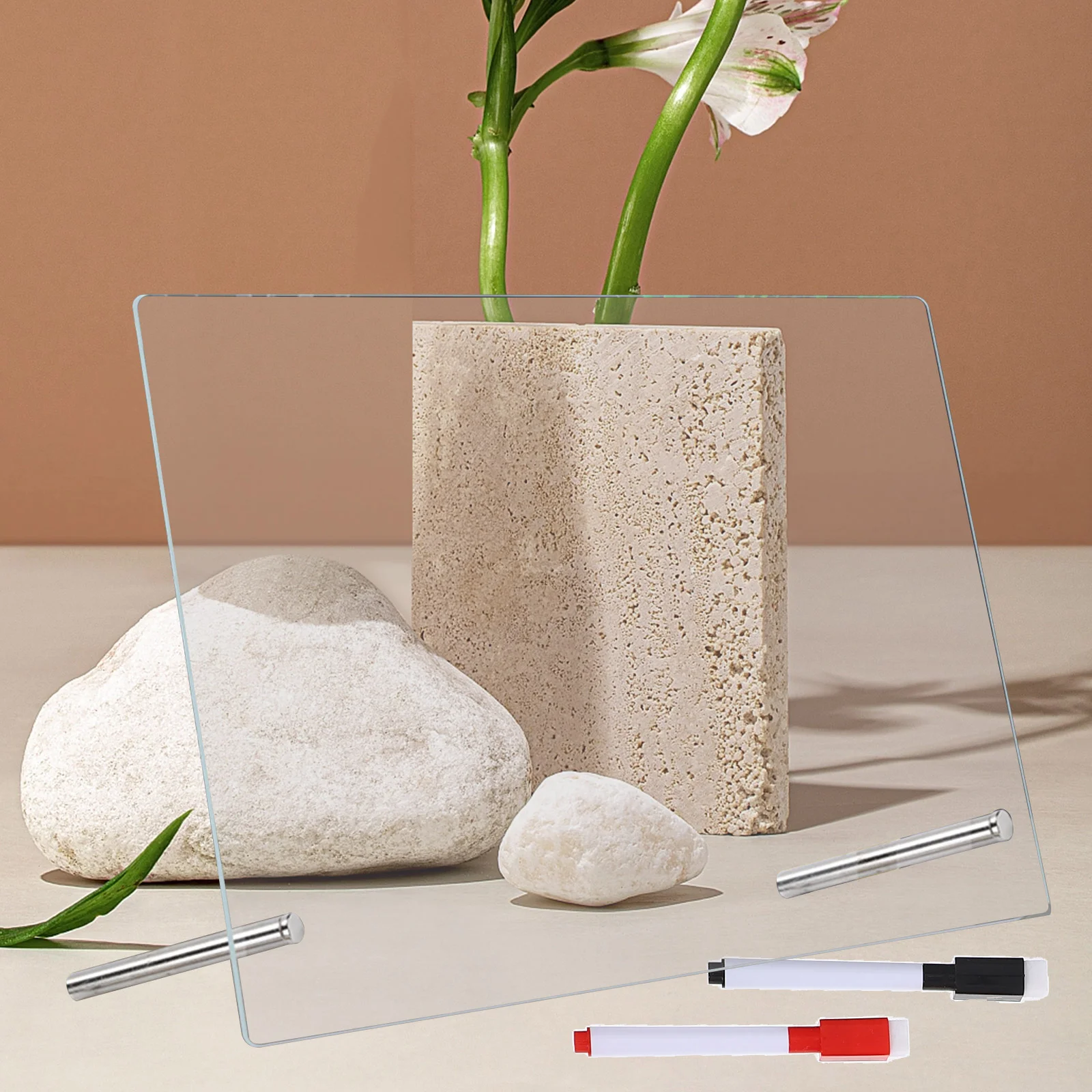 Clear Dry Erase Board Whiteboards Memo Erasable Acrylic Note Multi-function Desk Office Writing