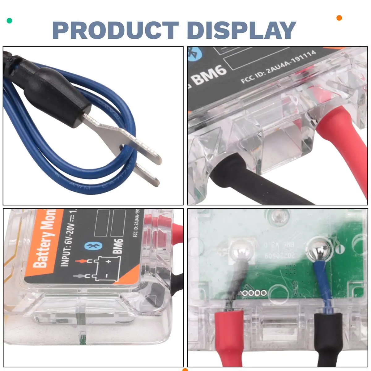 [SURPRISE]Wireless Bluetooth 12V Battery Monitory BM6 with Car Battery Health Check APP Monitoring Battery Tester