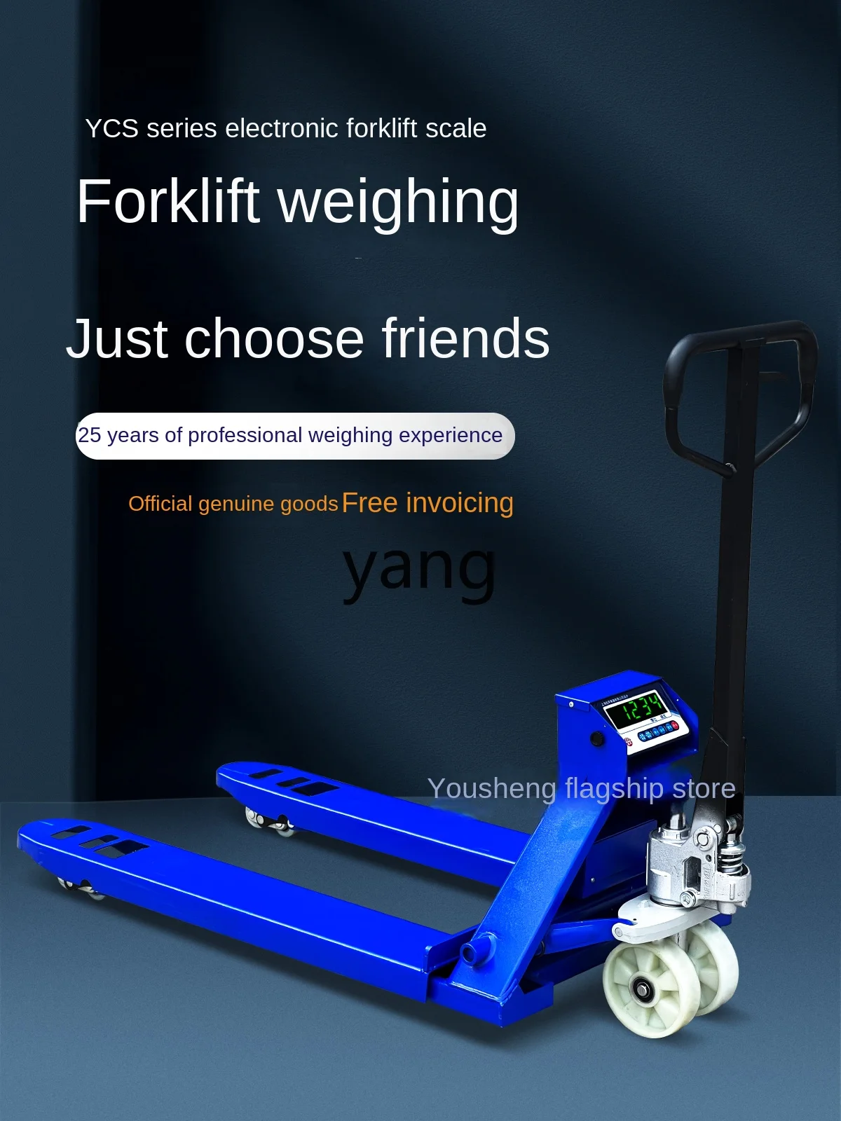 Yhl Forklift Electronic Scale High Precision Manual Hydraulic Truck Pallet Truck Scale