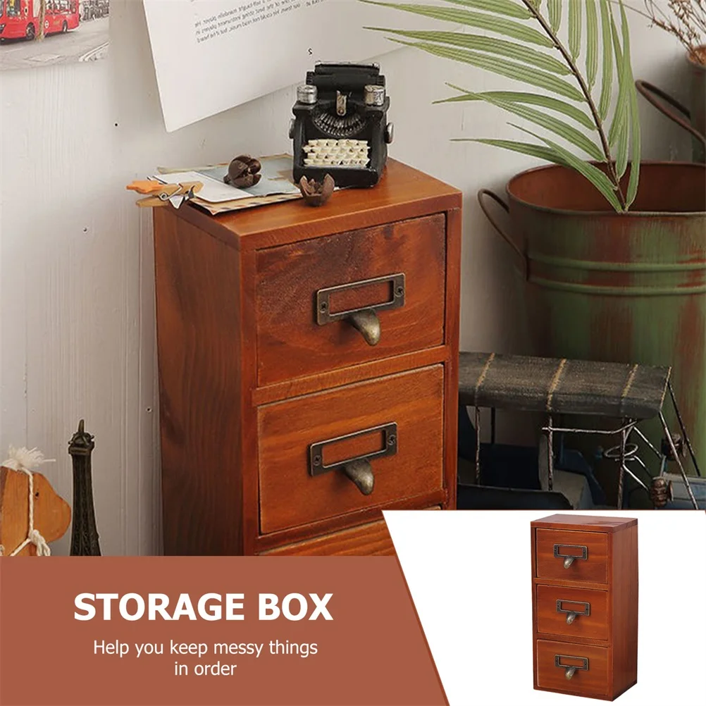 

Wooden Drawer Cabinet Mini Storage Box For Vanity Counter Organizer Holder Desk Organizer Vanity Organizers Drawer Cabinet