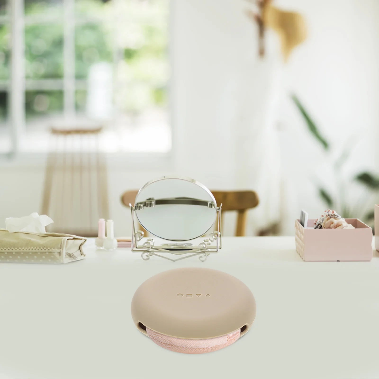 

Portable Powder Box Puff Container Case Protective Silicone Makeup Sponge Travel Bag Holder Silica Gel Storage