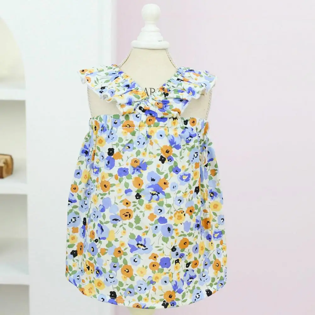 Puppy Dress  Eye-catching   Dog Dress Floral Print Pet Dog Puppy Summer Dress