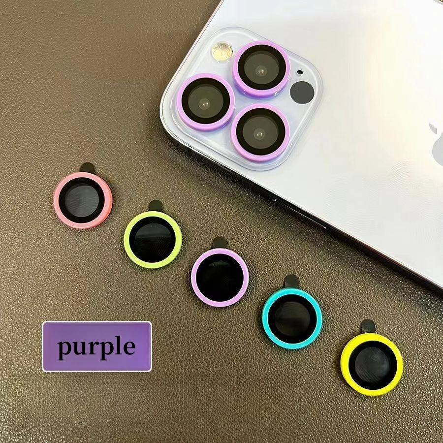 Luminous Ceramic Camera Protector Film For IPhone 14 13 12 11 15 Pro Max 14 Plus 12 13 Mini Lens Ring Tempered Glass Glowing Cap image 5