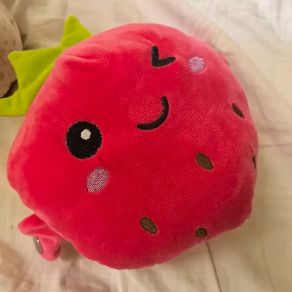 Interactive Musical Toy Sensing Beat Plush Toys Fruit Musical Dooll Pear Fruit Sensing Beat Piano Orange Plush Toy