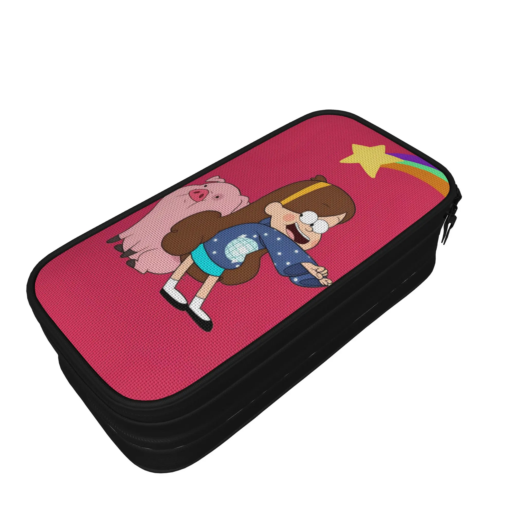 G-Gravity Falls Pencil Case  School Pencil Cases Zipper Boy Girl Aesthetic Large Pencil Bag School Stationery