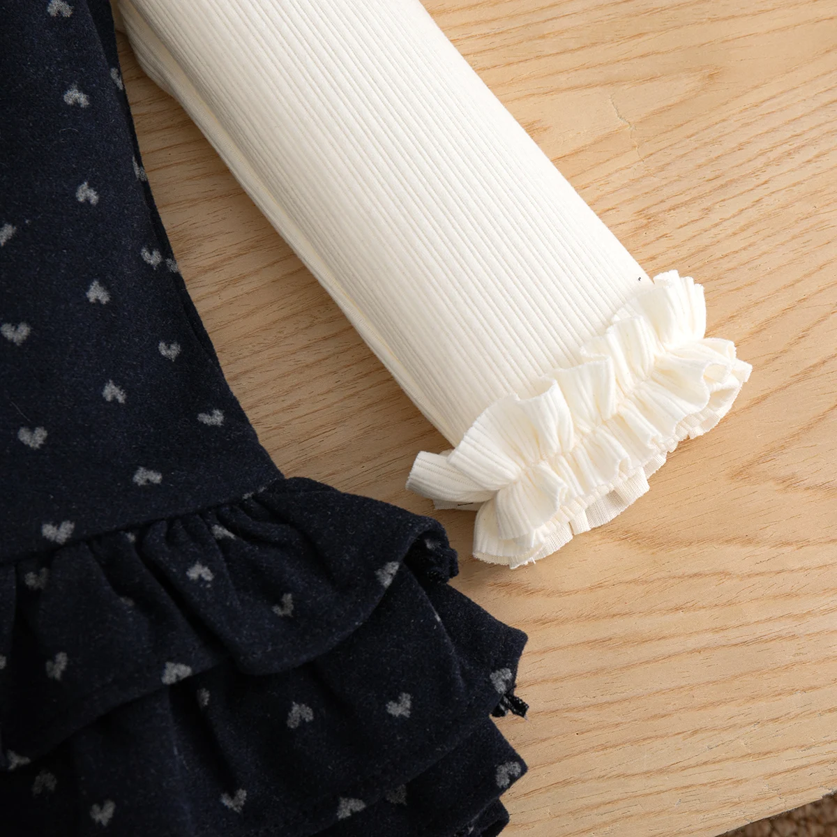Baby-Mädchenkleid Herbst und Winter Baumwolle Vollbedrucktes Langarm-Babykleid Süßes und Niedliches Prinzessinnenkleid Babykleidung – Detail 8