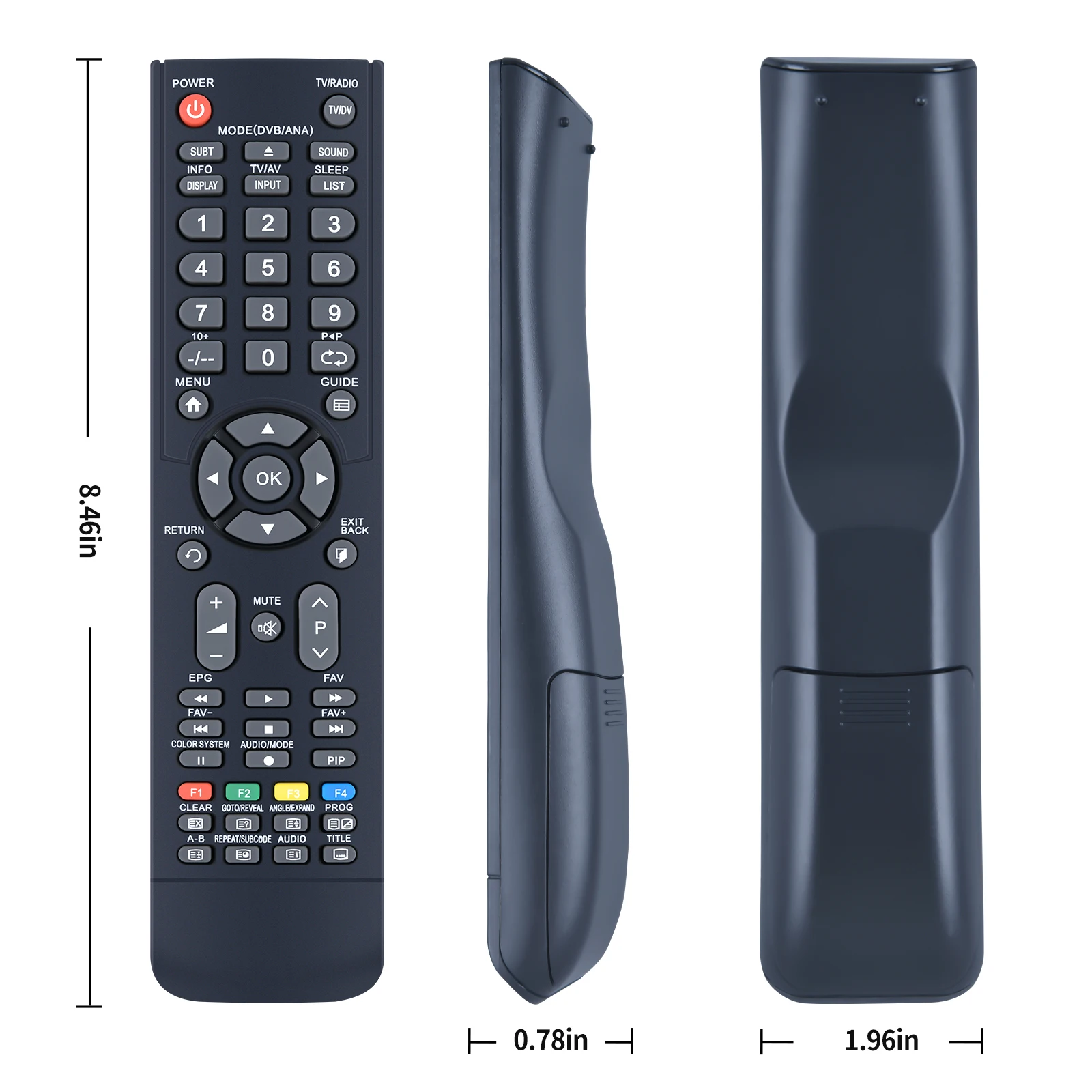 Controle remoto para Funai, Novo, LT850-M26, LT850-M32, NF036RD, NF031RD, NF028RD, NF021RD, NF019RD