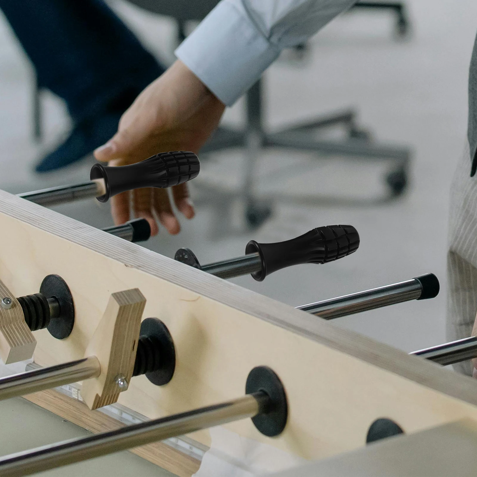 

Foosball H Desktop Football Table Parts 8mm Plastic Replacement Grips Non Slip Design Game Supplies Table Soccer H