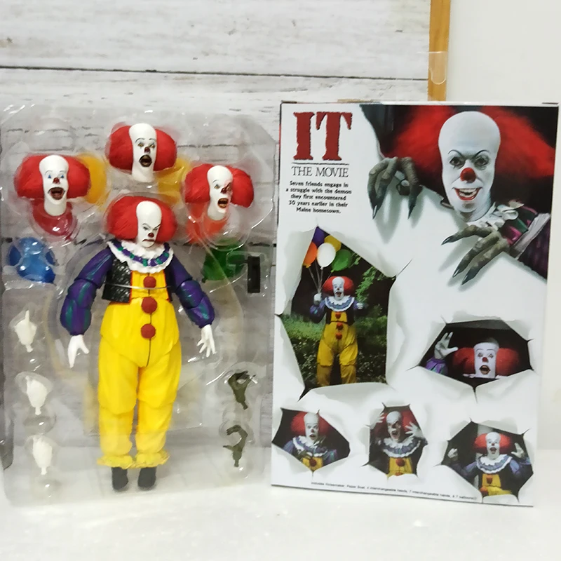 Joker NECA Stephen King Clown Pennywise Action Figure Toys For Halloween Decoration Gift