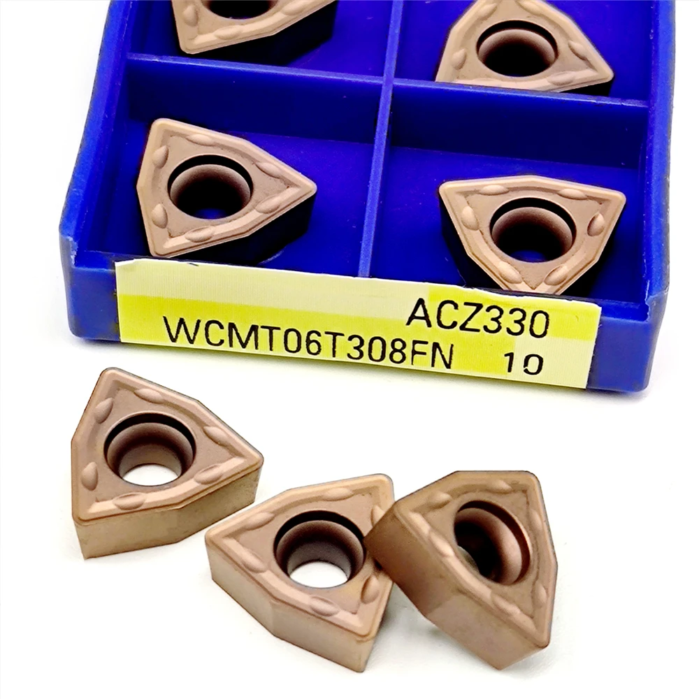 WCMT050308 WCMT06T308 WCMT080412 FN ACZ330 Твердосплавные U-сверлильные вставки для стального чугуна Токарная обработка с ЧПУ WCMT 050308 06T308 080412