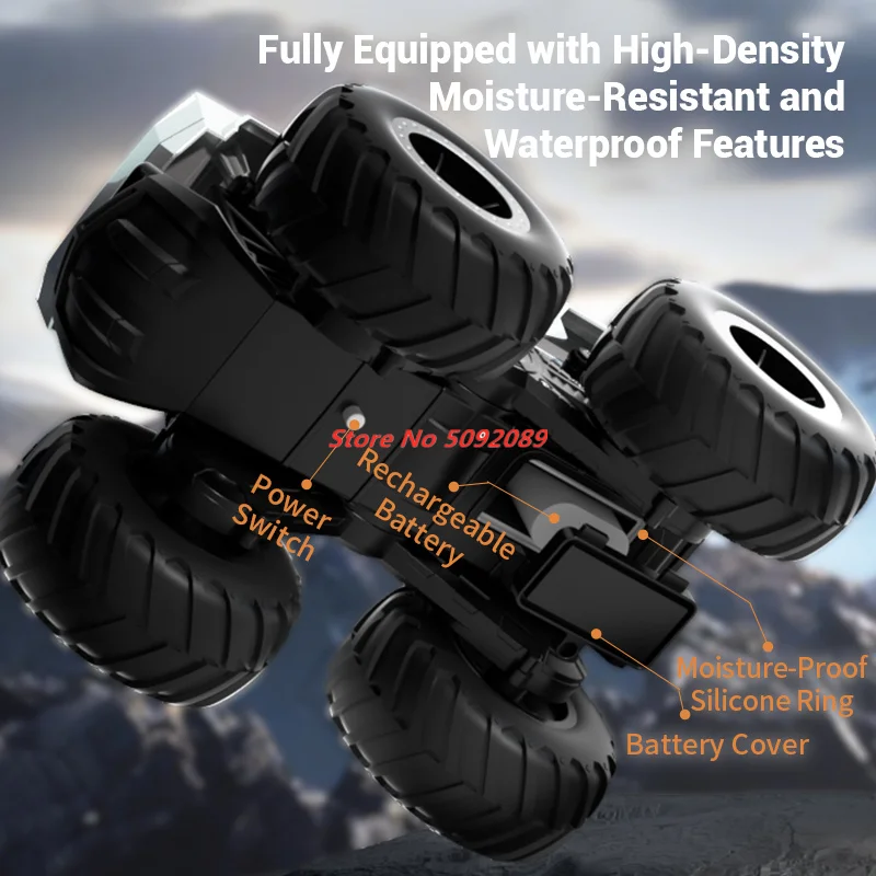 Jouets de voiture amphibie RC chenille amphibie escalade RTR véhicule électrique tout-terrain modèle 2.4G voiture télécommandée jouets pour enfants garçon