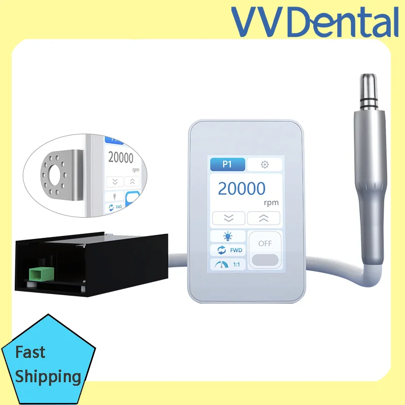 

Dental Electric Built-in Micromotor Brushless Motor LED Motor Contra Angle Touch Screen for Dental Chair 5000-40000rpm Polishing