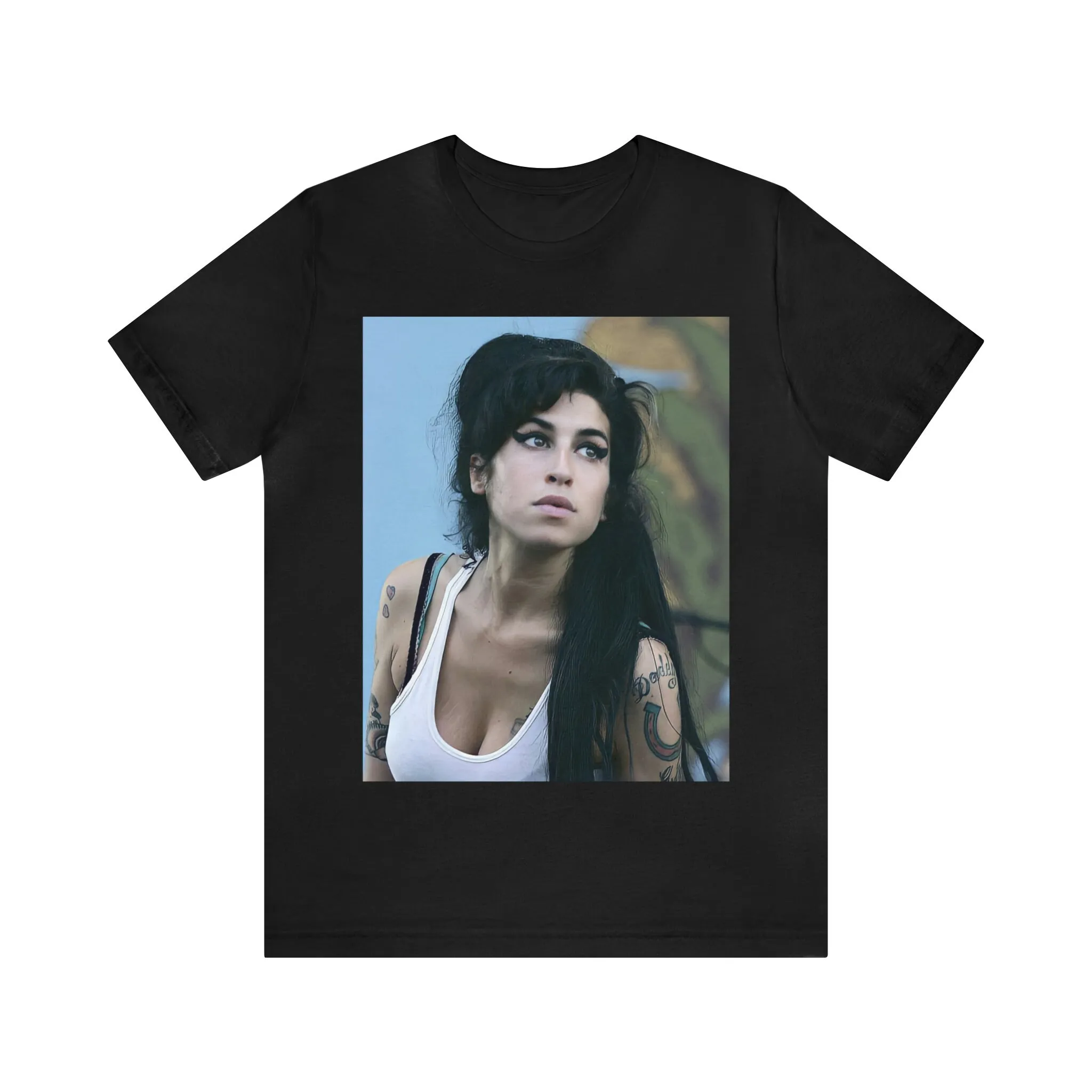 Amy Winehouse Vintage Retro T Shirt Style Bootleg 90s Inspired Aesthetic Photoshoot For Fan