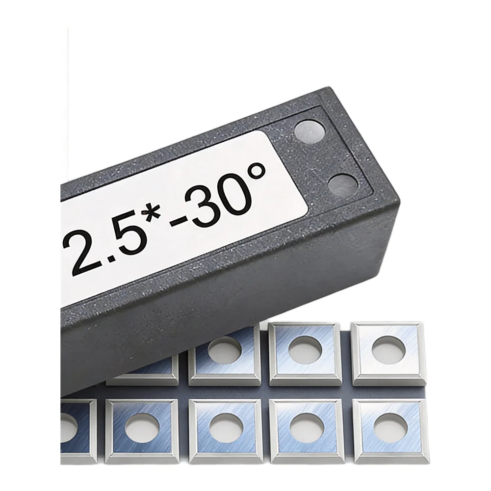 Cutting Tool 15mm X 15mm X 2.5mm Carbide Inserts Straight Face Insert Great For Lathe Work Spiral Head Compatible