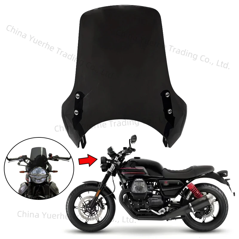 

Motorcycle Windshield Windshield Raised Windshield For Moto Guzzi v7 850 Stone 2021 - 2025 V7 Special Edition 2023 2024 2025