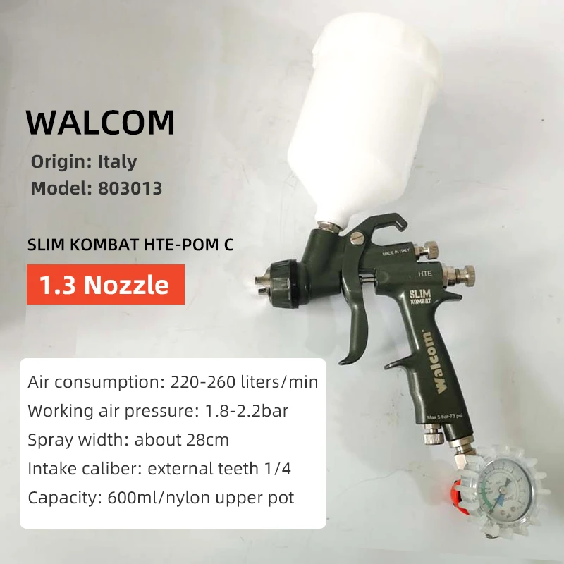 

Italian Original Walcom Spray Gun 1.3mm Stainless Steel Nozzle Airbrush /Varnish Sprayer/Paint /Pneumatic Tools For car