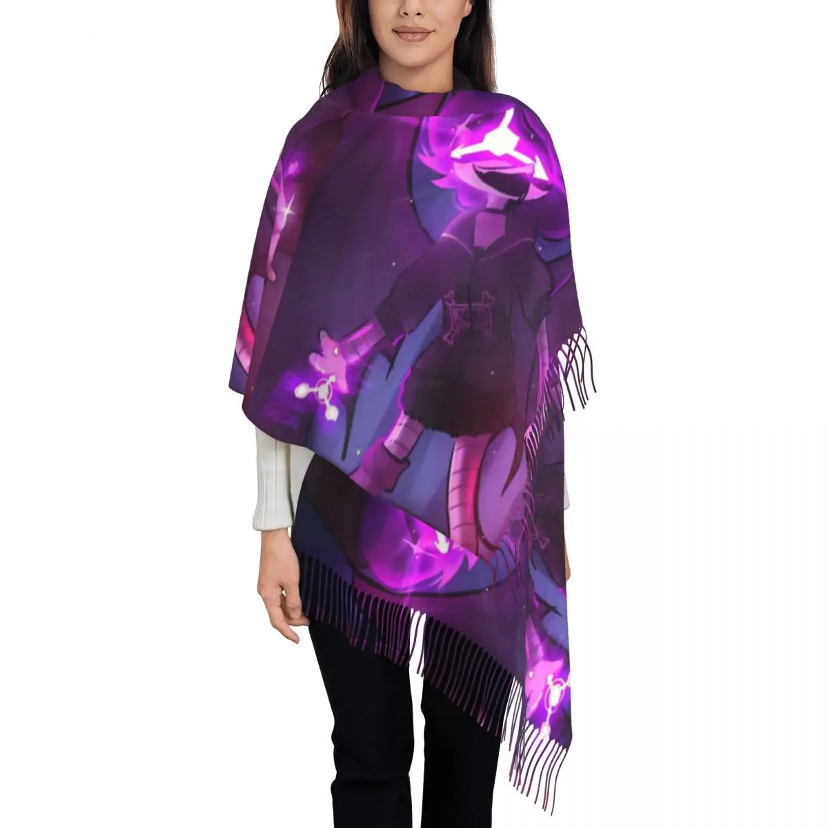 Keep Warm Scarf Winter Robot Murder Drones V Uzi Shawls Wrpas Printed Bufanda Lady Luxury Brand Scarves Wraps