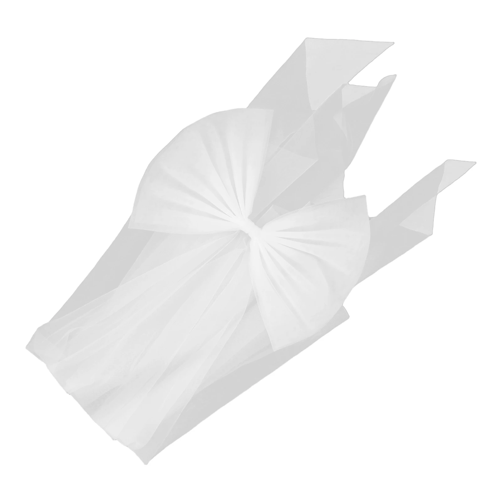 

Bow Dress Shawl Performance Train Detachable Cathedral Bride Sash Wedding Big Robe