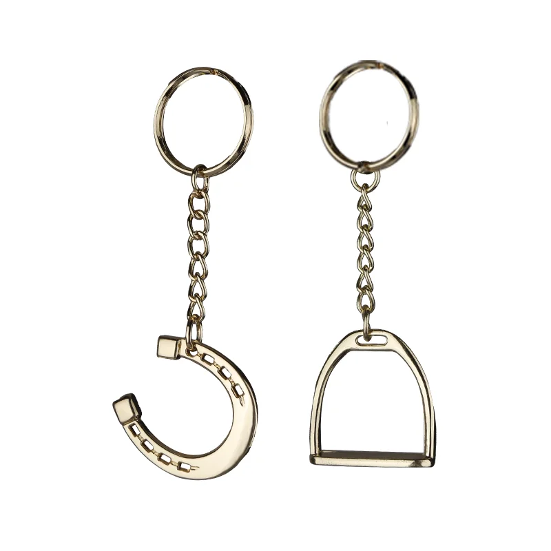 Portachiavi con chiave di sameria chiusura a gancio accessori equestri gag bit stirrup decorazione 8901008