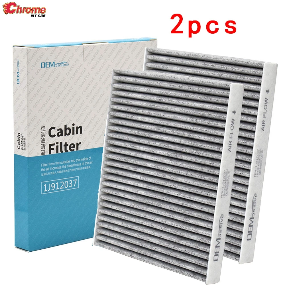 2PCS Car Pollen Cabin Air Filter Includes Activated Carbon 64316945596 64319194098 For BMW X5 X6 E70 E71 E72 F15 F85 F16 F86