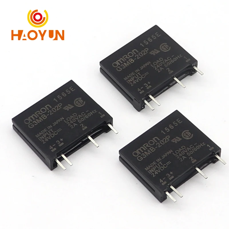 【5-1PCS】5V 12V 24V DC-AC Solid State Relay Module G3MB-202P PCB SSR AC 240V 2A Snubber Circuit Resistor Relay Switch