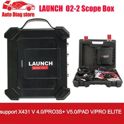 LAUNCH X431 O2-2 Scope box Oscilloscope 4 Channels 100MHz USB DC Automotive Oscilloscopes Support work with PRO3S+ V5.0/PAD V