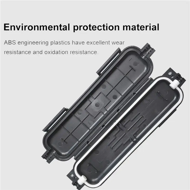 ELECT-30Pcs Optical Fiber Protection Box Drop Cable Rotection Box FTTH SC Adapter Type Waterproof Protected Box