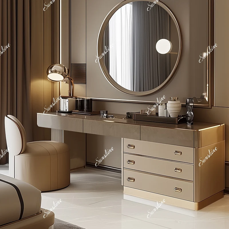 

Light luxury dresser, chest of drawers, high-end design, modern master bedroom bed