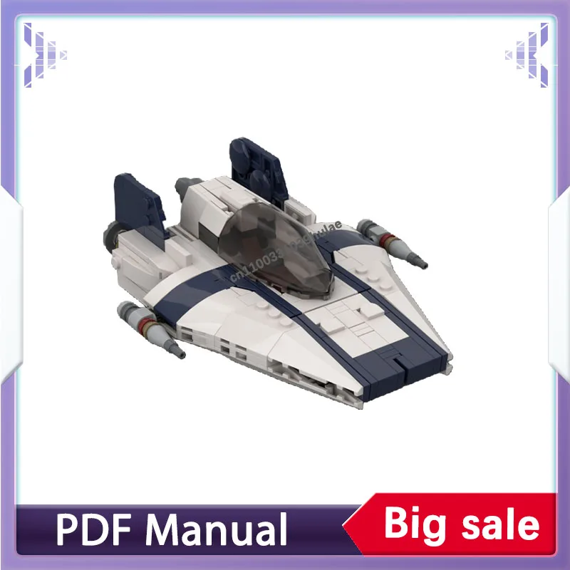 

Building blocks set RZ-2 A wing resistance starfighter space war adults bricks military war spaceship model Christmas gift