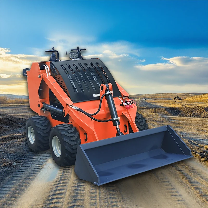 다기능 농업용 소형 컴팩트 디젤 휠 스키드 스티어 로더 CE EPA EURO5 스키드 스티어 로더